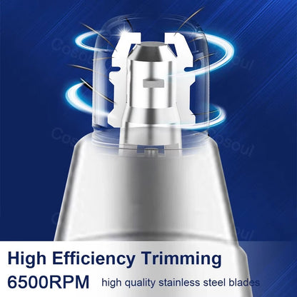 Electric Nose Hair Trimmer Safe Nose Ear Hair Remover for Men & Women USB Rechargeable