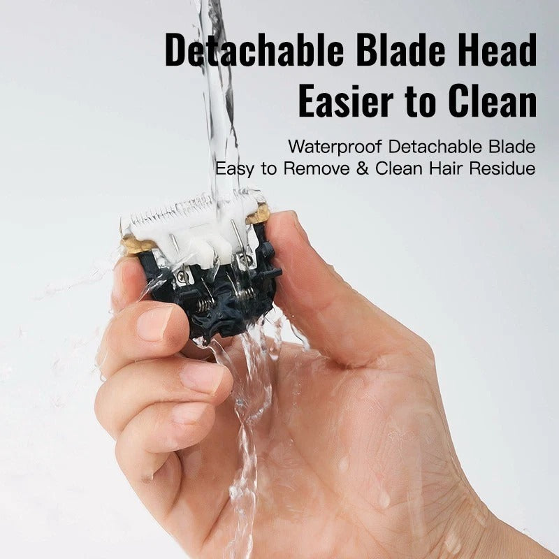 Professional Cordless Hair Clipper – Rechargeable & Washable Barber Trimmer