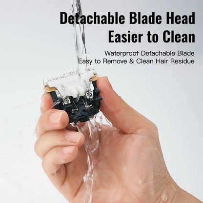 Professional Cordless Hair Clipper – Rechargeable & Washable Barber Trimmer