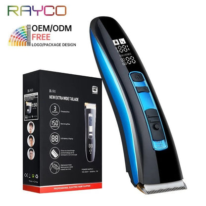 Professional Cordless Hair Clipper – Rechargeable & Washable Barber Trimmer