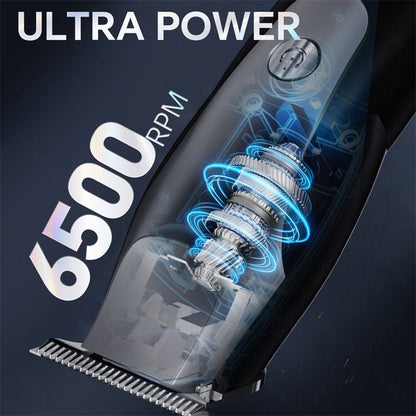 Barber Hair Clipper – Rechargeable LCD Stainless Steel Trimmer