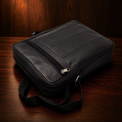Genuine Leather Crossbody Messenger Bag for Men & Women