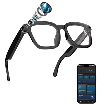 2026 Smart Glasses with Camera, Translator & Music Control for iPhone & Android