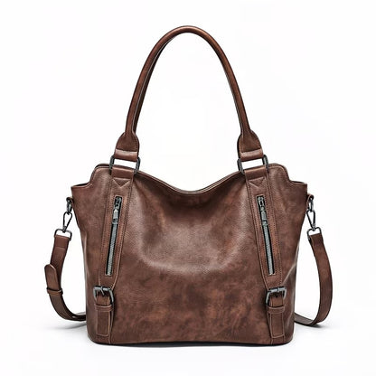 Genuine Leather Women Large Tote & Crossbody Convertible Bag