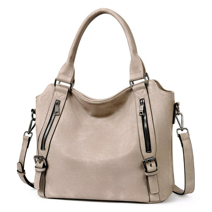 Genuine Leather Women Large Tote & Crossbody Convertible Bag