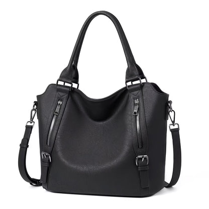 Genuine Leather Women Large Tote & Crossbody Convertible Bag