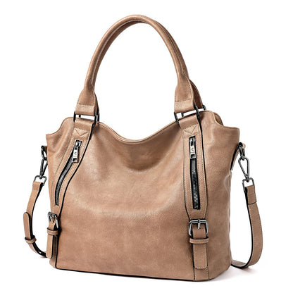 Genuine Leather Women Large Tote & Crossbody Convertible Bag