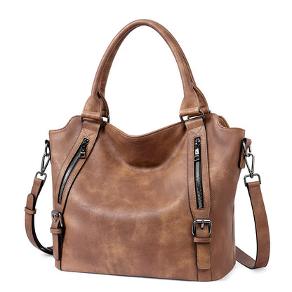 Genuine Leather Women Large Tote & Crossbody Convertible Bag