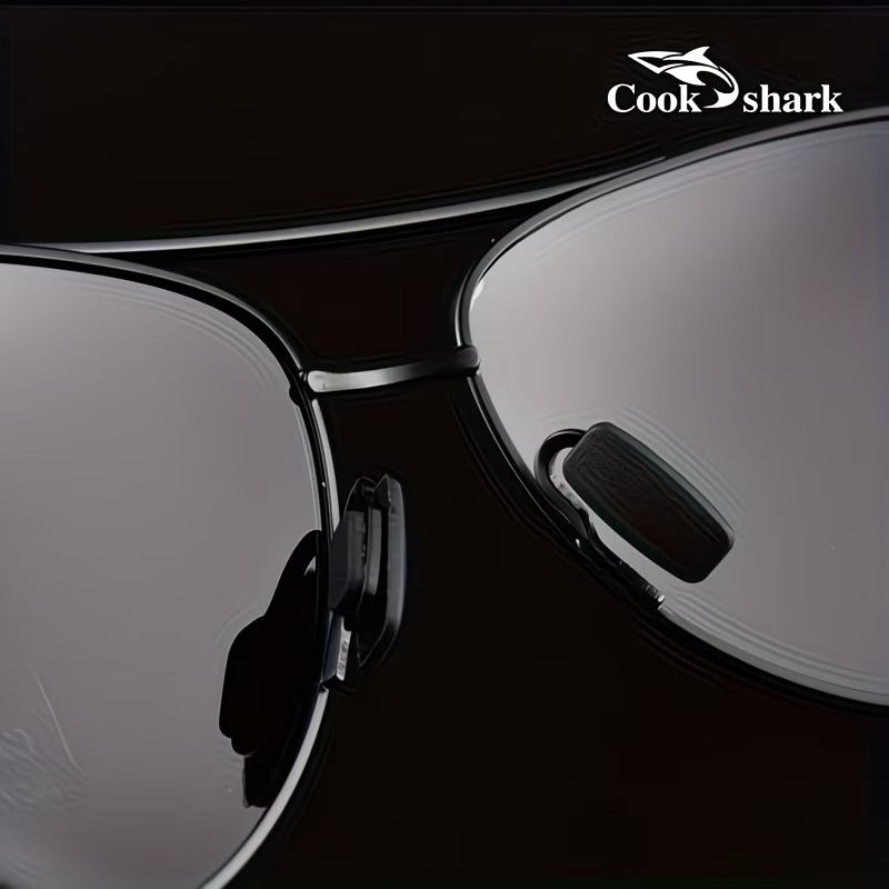 Cook Shark Polarized Photochromic Driving Sunglasses for Men Day & Night