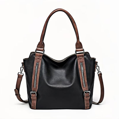 Genuine Leather Women Large Tote & Crossbody Convertible Bag