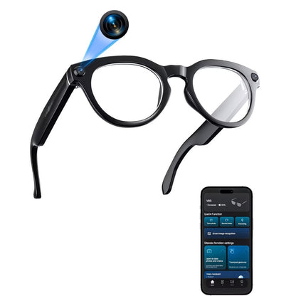 Smart Glasses with Camera, Translator & Music Control for iPhone & Android
