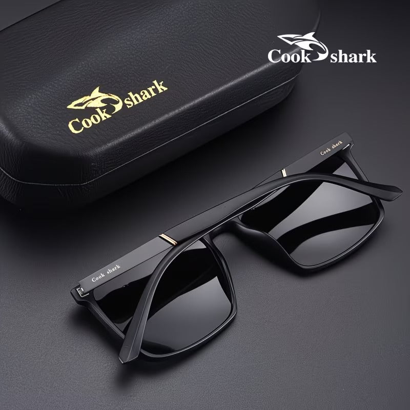 Cook Shark HD Polarized Square Sunglasses for Men