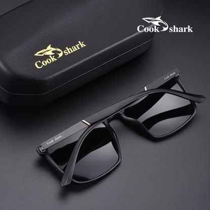 Cook Shark HD Polarized Square Sunglasses for Men