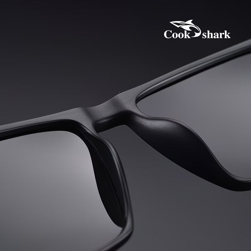 Cook Shark HD Polarized Square Sunglasses for Men
