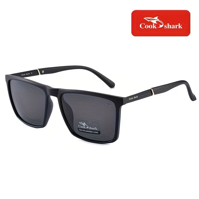 Cook Shark HD Polarized Square Sunglasses for Men