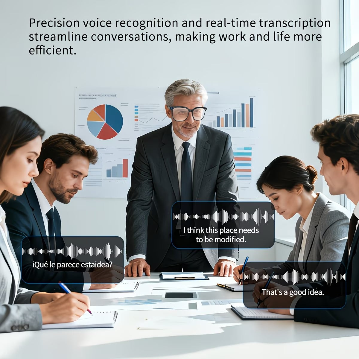 AI Smart Glasses with 800W Camera, Translation & Voice Assistant
