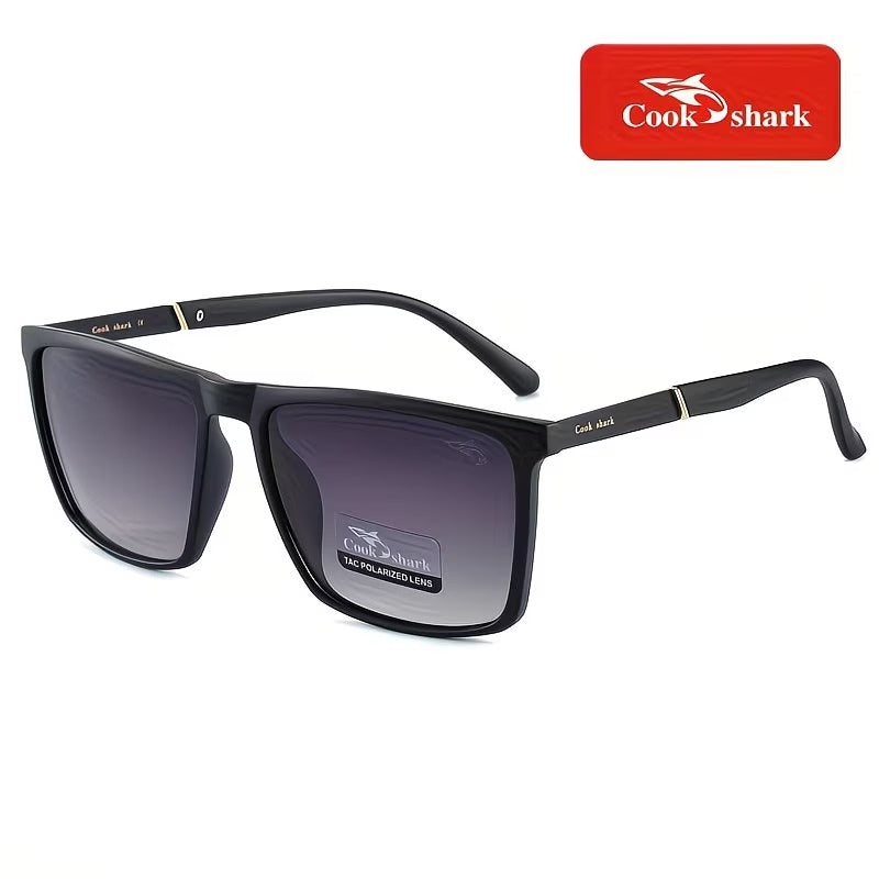 Cook Shark HD Polarized Square Sunglasses for Men
