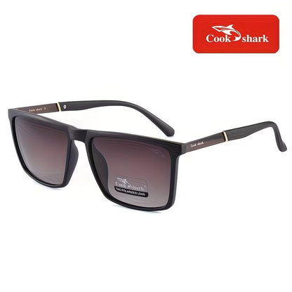 Cook Shark HD Polarized Square Sunglasses for Men