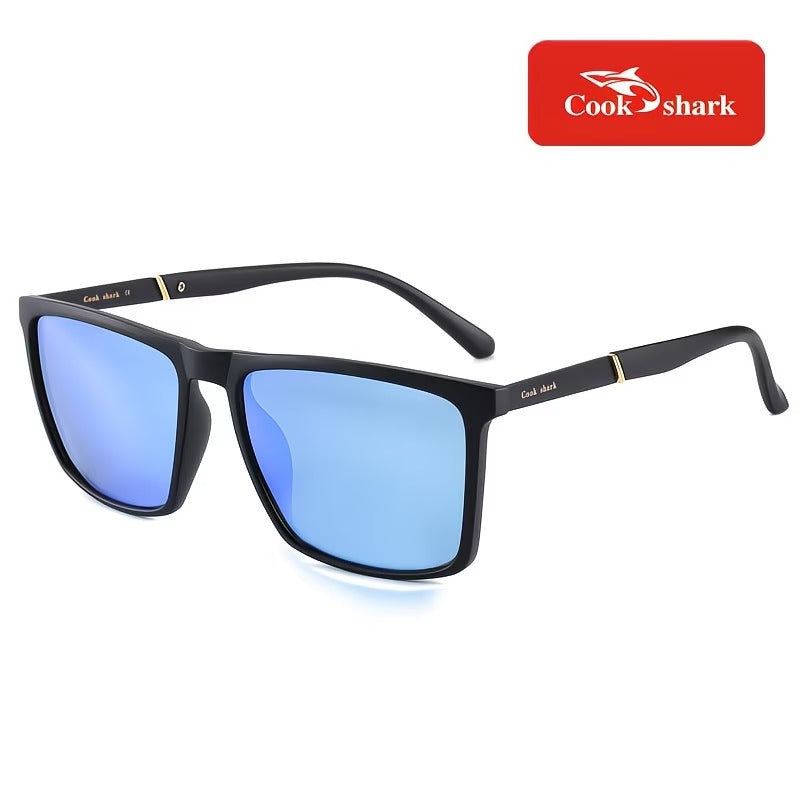 Cook Shark HD Polarized Square Sunglasses for Men