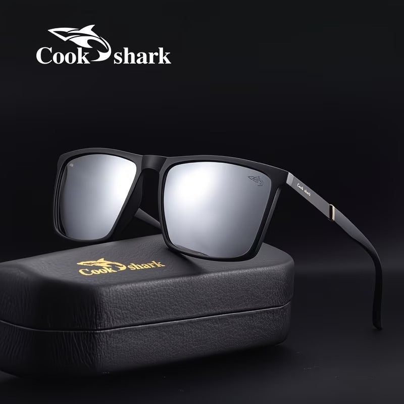 Cook Shark HD Polarized Square Sunglasses for Men