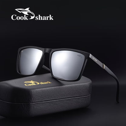 Cook Shark HD Polarized Square Sunglasses for Men