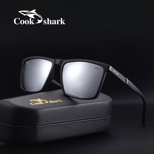 Cook Shark HD Polarized Square Sunglasses for Men