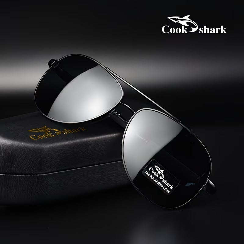 Cook Shark Polarized Photochromic Driving Sunglasses for Men Day & Night