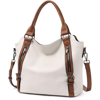 Genuine Leather Women Large Tote & Crossbody Convertible Bag