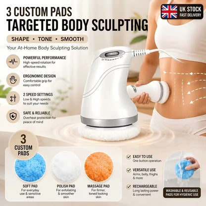 ROSEKEYSB Electric Body Massager Handheld 220V Relaxation Massage Device with UK Plug