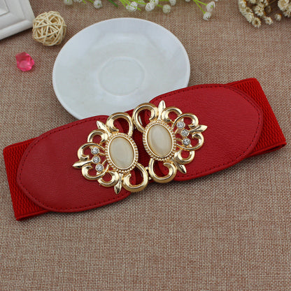 Women's Leaf Buckle Waist Belt