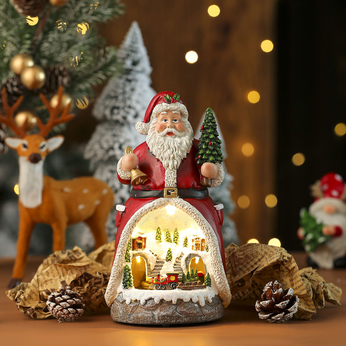 Light Up Christmas Music Box
