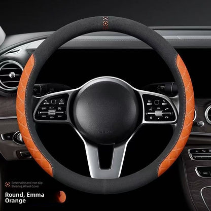 Premium Suede Steering Wheel Cover