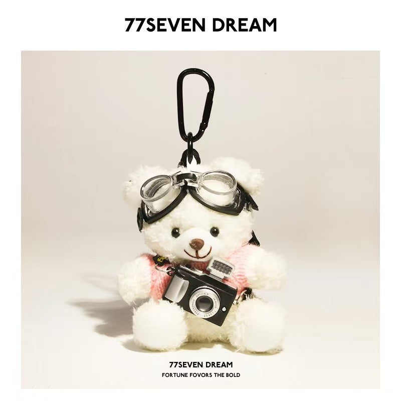 Flash Bear Camera Keychain