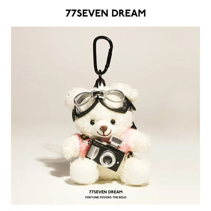 Flash Bear Camera Keychain
