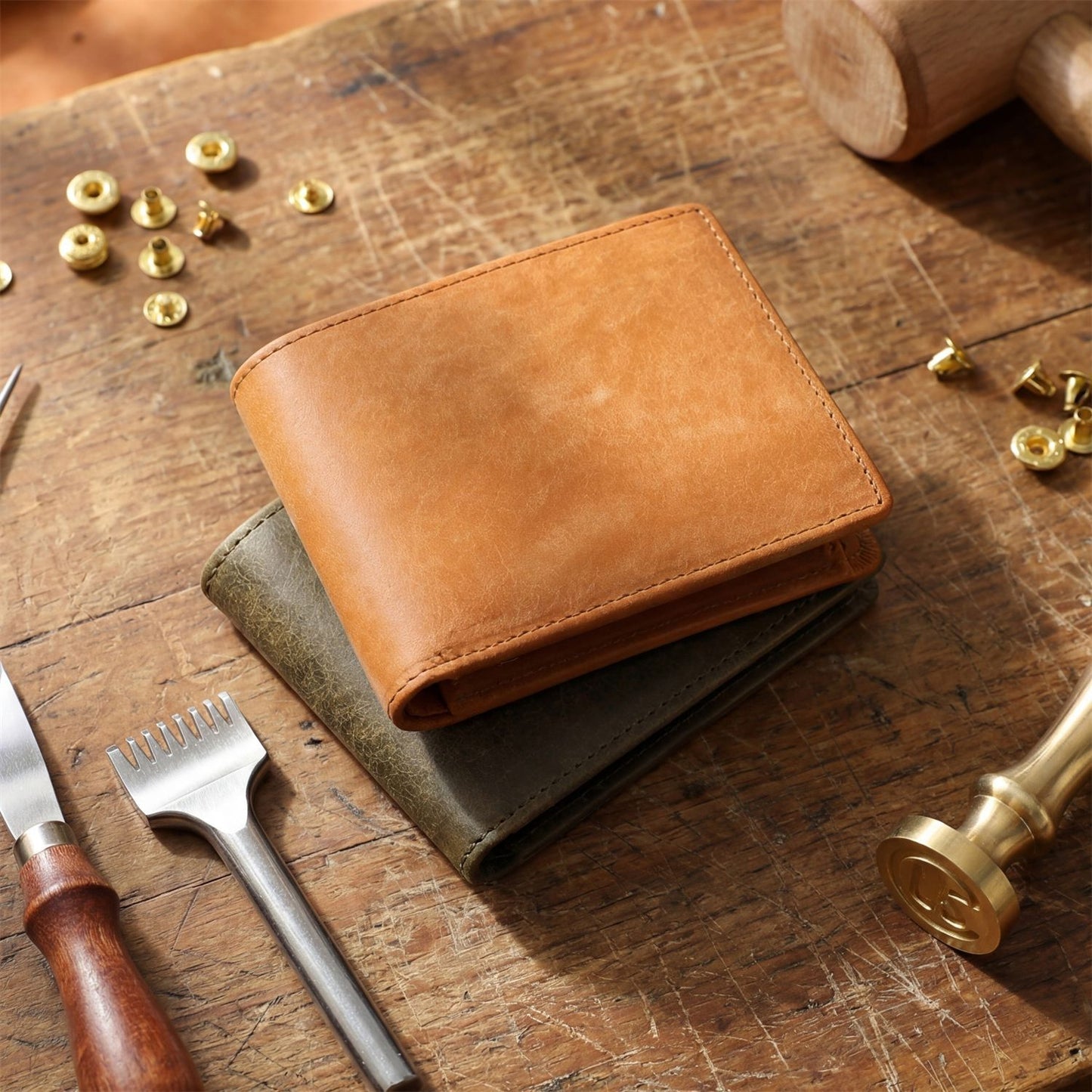 Men's Leather Short Wallet