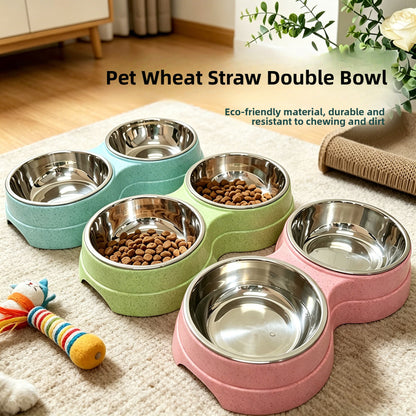 Wheat Straw Pet Feeding Bowl