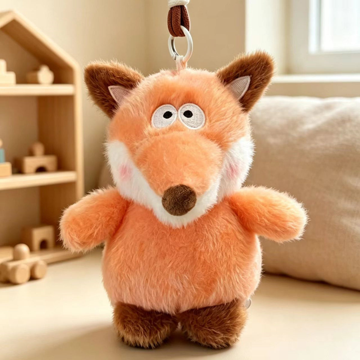 Cute Animal Plush Keychain Charm