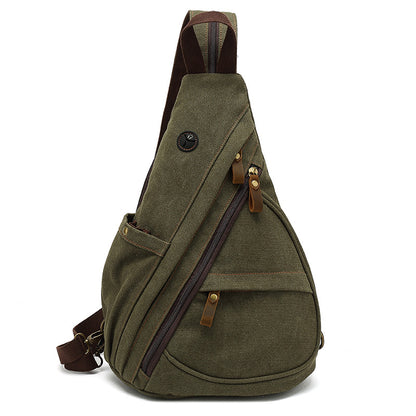 Canvas Crossbody Chest Bag