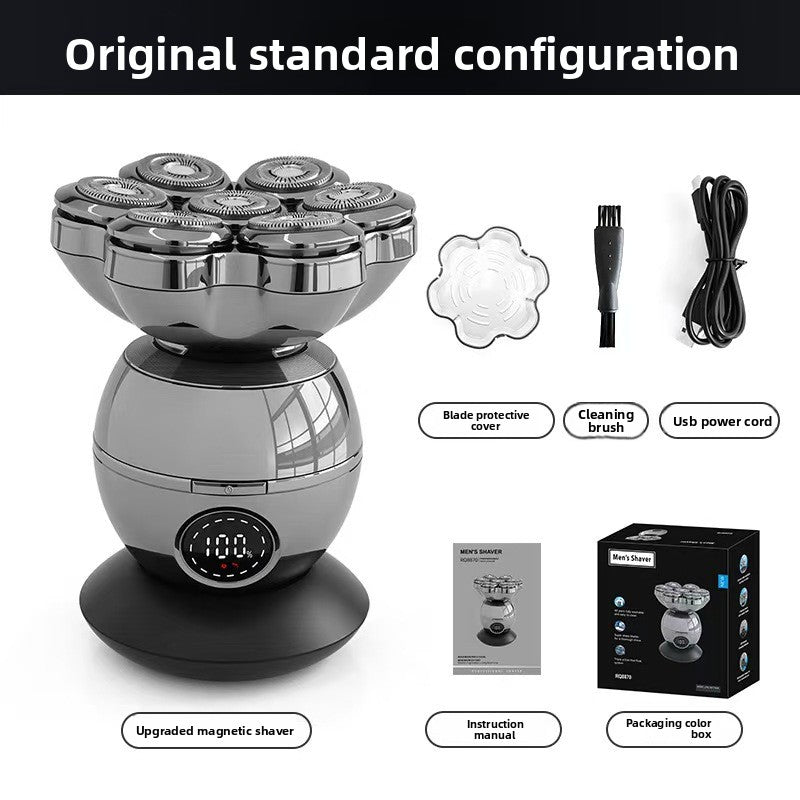 Magnetic Electric Head Shaver