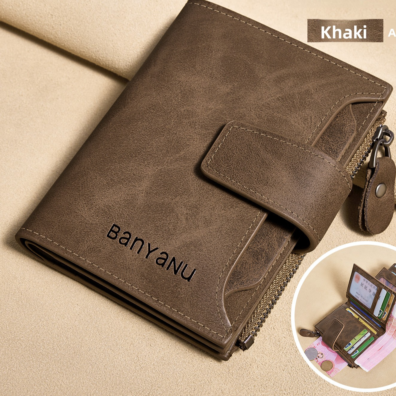 Men's Genuine Leather RFID Blocking Wallet
