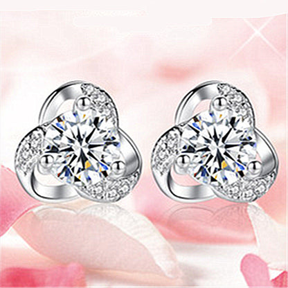 VVS Moissanite Floral Earrings