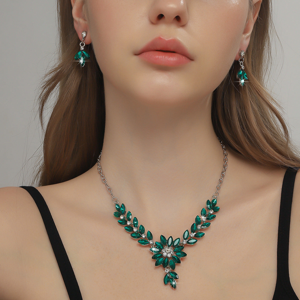 Floral Wedding Jewelry Set