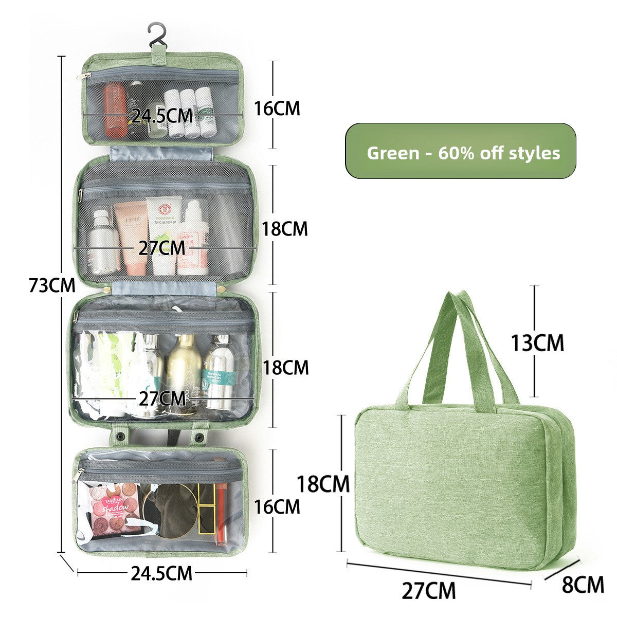Foldable Cosmetic Wash Bag