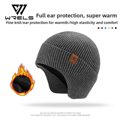 Unisex Fleece Lined Knitted Winter Hat Warm Windproof Design