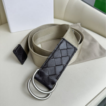 Striped Canvas Casual Belt