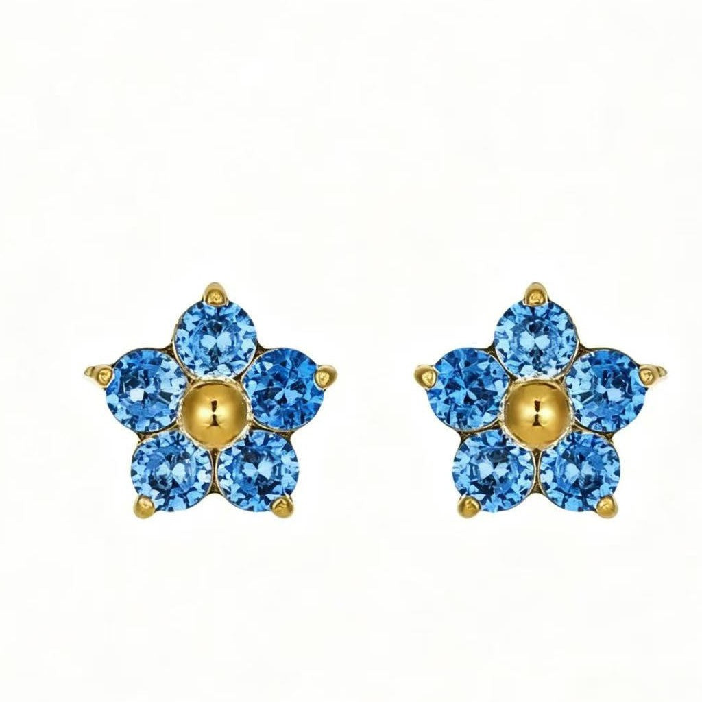 18K Gold Stud Earrings
