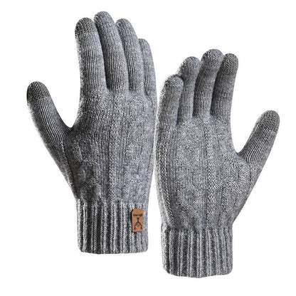 Unisex Knitted Winter Touchscreen Gloves Fleece Lined