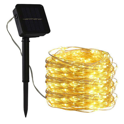 Solar Copper Wire String Lights