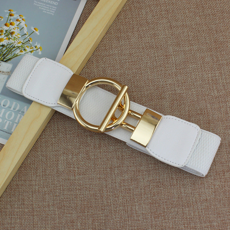 Women's Wide Elastic Waist Belt