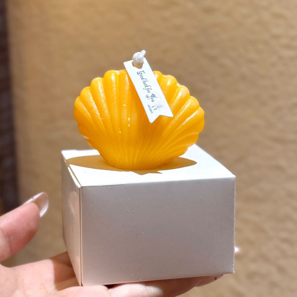 Shell Scented Candle Decor